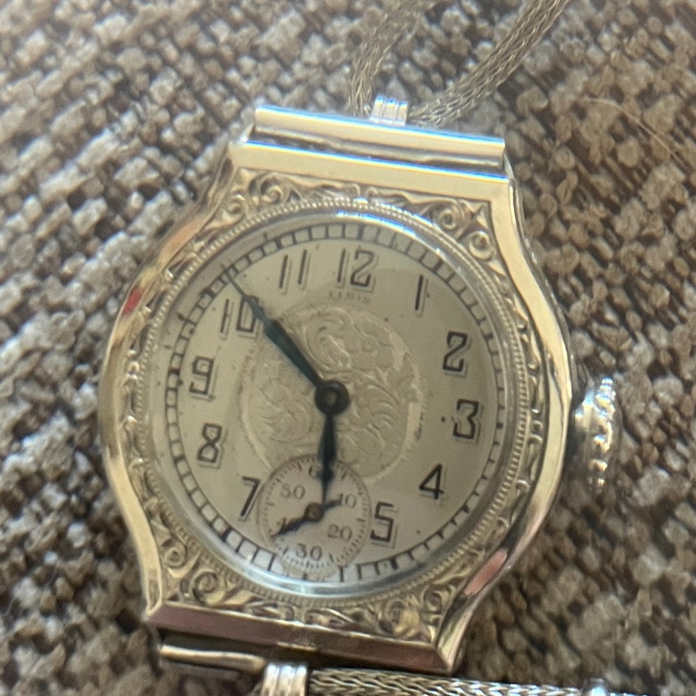 Art deco style Elgin antique vintage watch - Picture 6 of 9